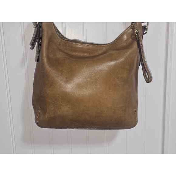 COACH Legacy Leather Slim Duffle Convertible Crossbody Bag in Tan #9328 - Picture 4 of 15